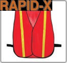 Safety Jacket - Polyester, S-XXL, Red | High Visibility, Reflective Strips, Durable, Easy to Wear