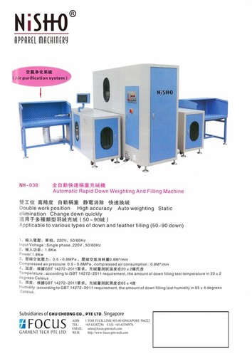 Down Feather Filling Machine