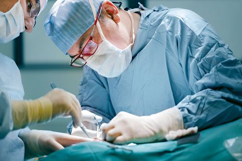 Surgeon Gown - Sterilized Fabric, Various Sizes, Light Blue | High Comfort, Infection Control, High Flexibility, Durable Quality