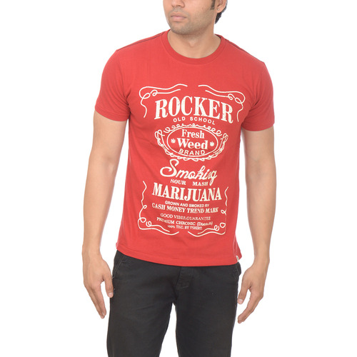 T Shirt - Cotton, M-XXL, Red | Soft Fabric, Stylish Design, Comfortable Fit, Durable, Cool Screen Print
