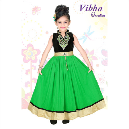 Trendy Girls Cotton Frock