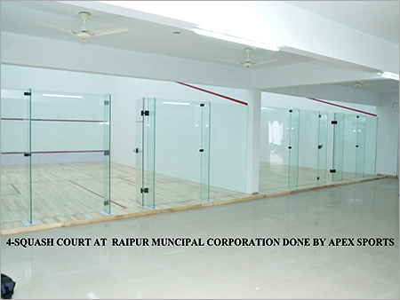 Squash Court Back Wall Glass