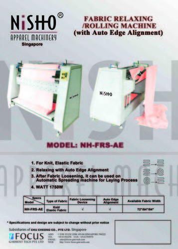FABRIC RELAXING MACHINE