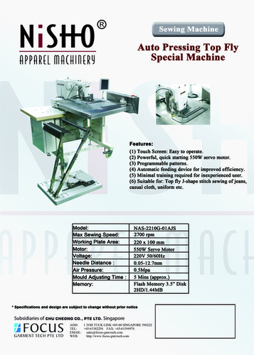 J-STITCH MACHINE FOR TROUSERS.