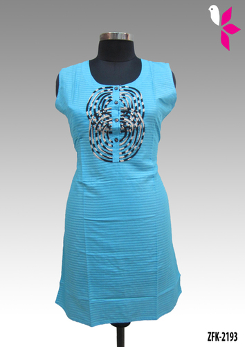 Cotton Brasso Embroidered Kurti