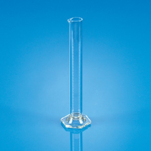 Cylinder,Graduated,Single Metric Scale,with Pour Out,Hexagonal base,Class "A"