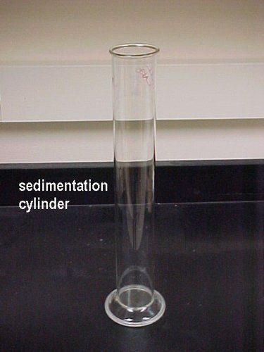 Cylinder with Single Graduation Mark at 1000 ml,for Sedimentation of Sand