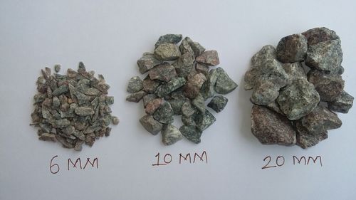 Supplier of Grey Crushed Granite Recycled Aggregate granite lumps  granite hard stone chips