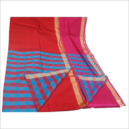 Silk Cotton Plain Sarees