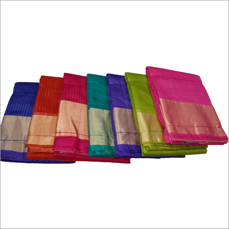 Designer Silk Cotton Plain Sarees