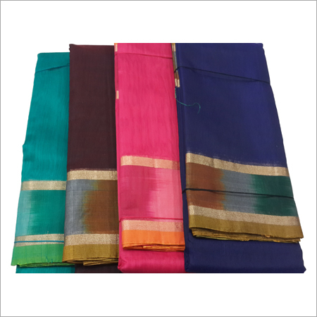 Silk Cotton Plain Sarees