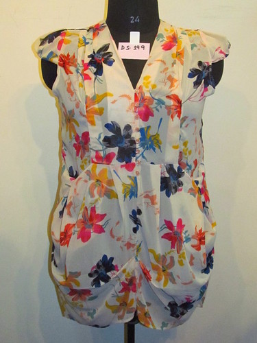 Ladies Wear - Cotton Medium, White | Stylish Design, Comfortable Fit, Floral Pattern, Sleeveless
