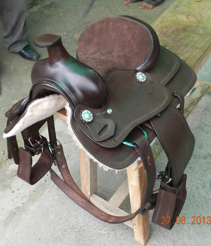 Saddle - Leather, 15-17" Seat, Brown | Durable, Easy Mounting, Rider Comfort, Secure Fit, Stable Ride