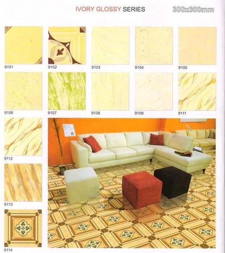 Multi Color Ivory Ceramic Tiles