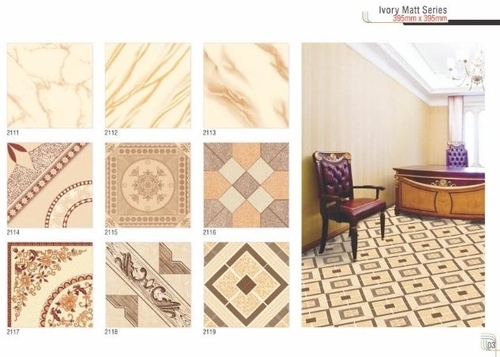 Ivory Vitrified Floor Tiles