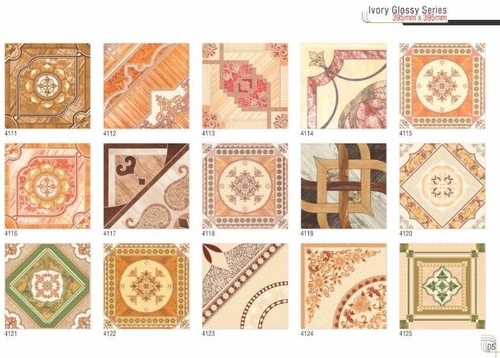 Ivory Glossy Floor Tiles