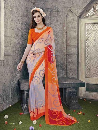 Georgette Printed Saree