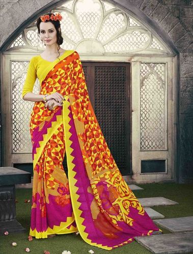 Georgette Printed Saree