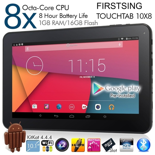 10.1" Allwinner A83T Octa- core Cortex A7 @ 2.0GHz Android 4.4.4