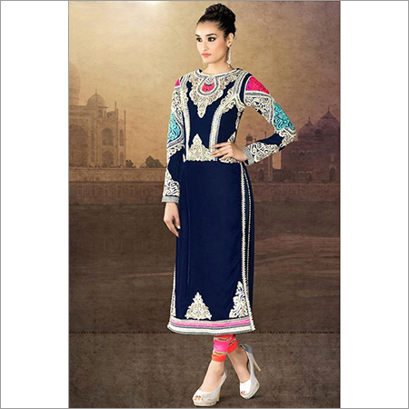 Blue Color Designer Anarkali Suit