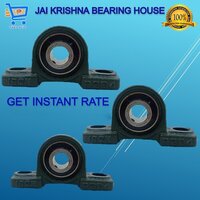 Pillow Block Ball Bearings - Stainless Steel, Double Row, Silver | Oil Lubrication, Designed For Machinery Use