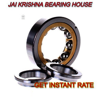 Thrust Bearings - Stainless Steel, Machinery Use | Silver And Blue Design, Oil Lubrication For Enhanced Performance
