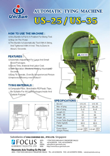 THREAD TYING MACHINES.