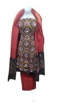 Designer Colourful Satin Dress