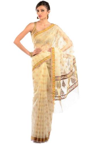 Cotton Embroidery Saree