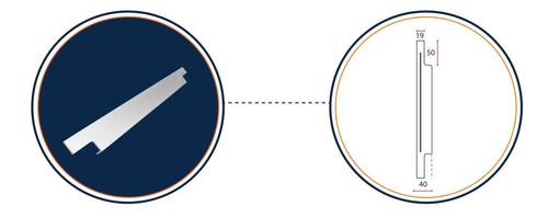 Aluminium Drawer Edge Handle