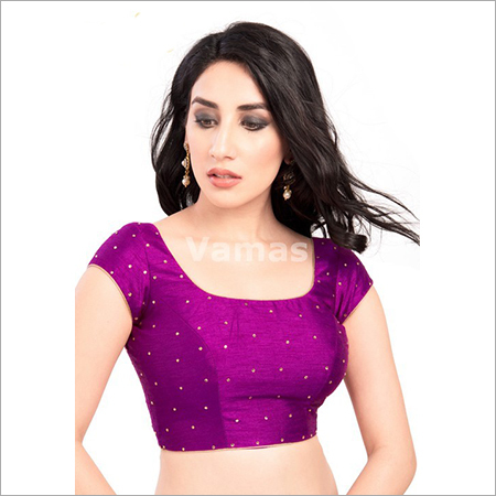 Silk Back Open Blouse