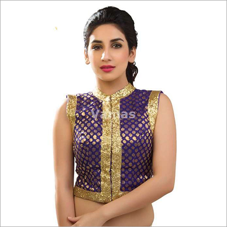 Royal Blue Brocade Jacket