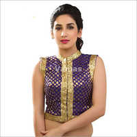 Royal Blue Brocade Jacket