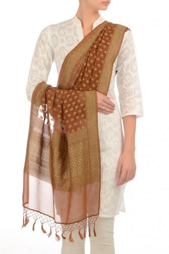 Cashew Brown Georgette Stole