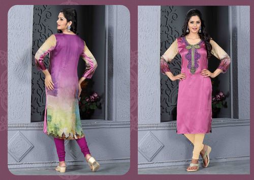 Pinky Magenta Readymade Kurti