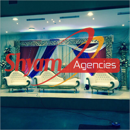 White Wedding Stage Design