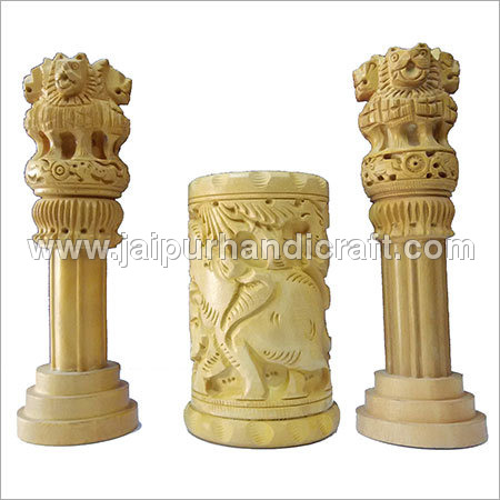 Wooden Ashoka Pillar