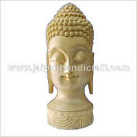 Wooden Buddha Head