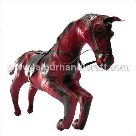 Leather Horse Statue