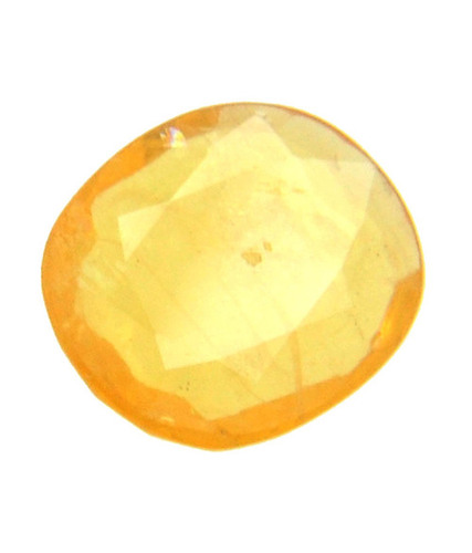 3.76 Carat Natural Bangkok Pukhraj/Yellow Sapphire Gemstone - 12.32x10.40x2.59mm, Oval Faceted, Yellow Color, Investment Grade