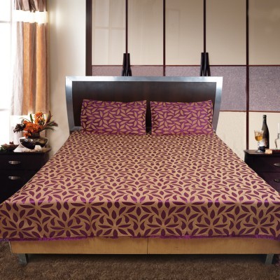 Cotton silk Blend Bed sheet Geometric