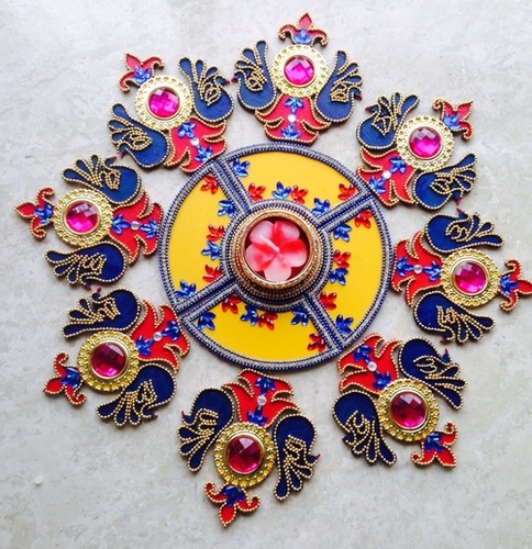 Plastic Acrylic Rangoli Design