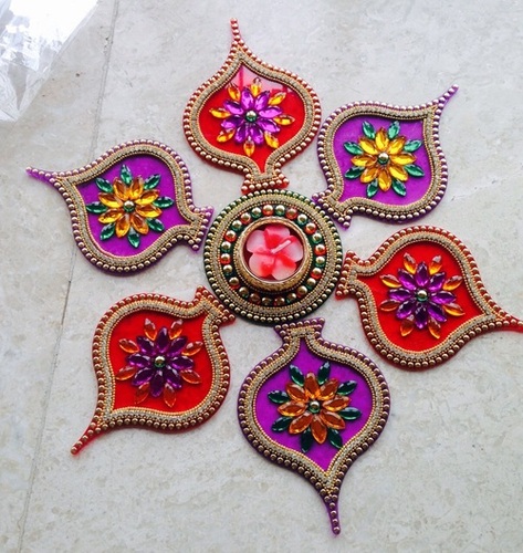 Plastic Acrylic Modak Rangoli