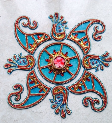 Plastic Decorative Fancy Rangoli