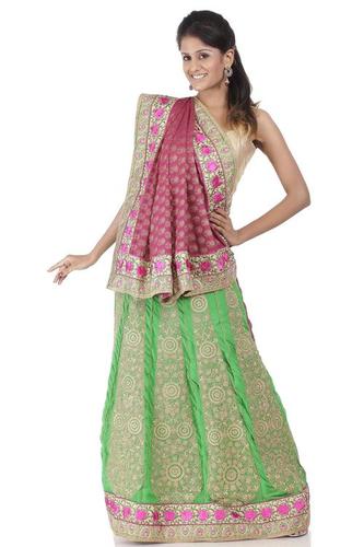 Georgette Lehanga Saree