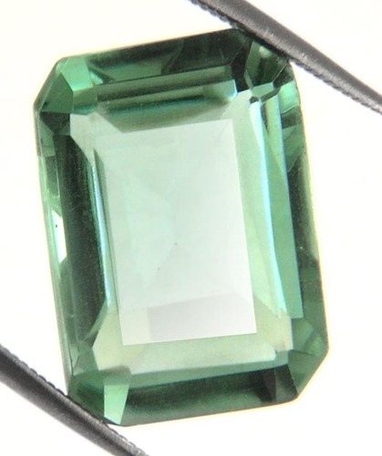 10.39 Ct Certified Emerald Cut Green Amethyst Stone