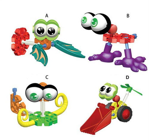 Multi model Children Kids Plastic Puzzle Building Blocks Bricks Educational Toy