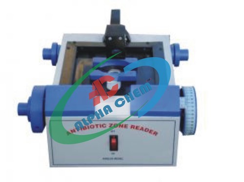 Antibiotic Zone Reader - Glass & Metal, 15x10x8 cm, 0-35 mm Measurement Range, 0.1 mm Accuracy | Compact Design, Durable Build, Easy Operation