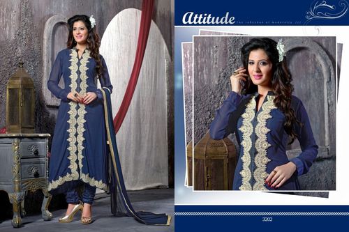 exclusive dark blue suit