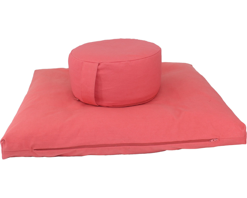 Meditation Cushion Set- Shell Pink Plain Dimensions: 90 X 70 X 6 Cm  Centimeter (Cm)